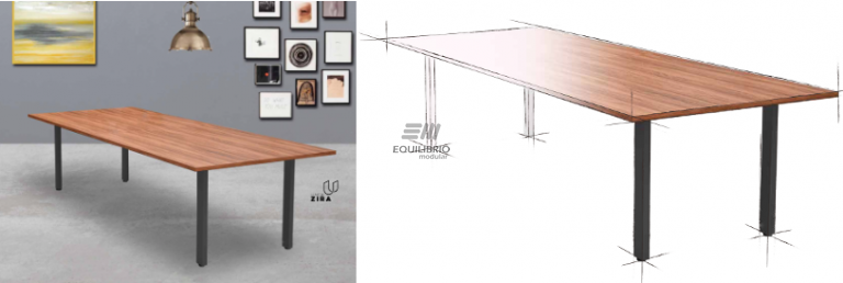 : ZIRA-J MESA DE JUNTAS :: Equilibrio Modular - Amplio catalogo en muebles y mobiliario de oficina para todo Mexico.